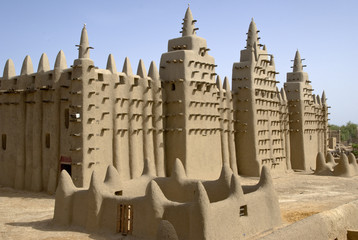 The Great Mosque of Djenné. Mali. Africa - obrazy, fototapety, plakaty