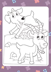 Wall murals DIY The coloring plate - illustration for the children