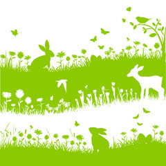 Osterkarte Vektor Ostern Ostermotiv © Naturestock