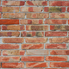 background of red brick wall texture