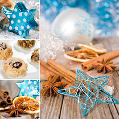 Christmas decoration collage