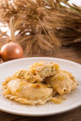  Pierogi.Polish dish .