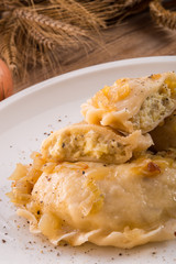  Pierogi.Polish dish .