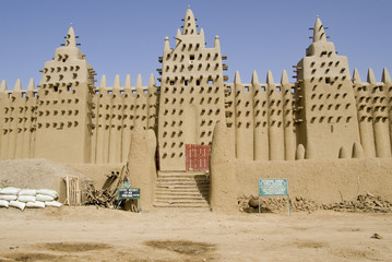 The Great Mosque of Djenne. Mali. Africa - obrazy, fototapety, plakaty