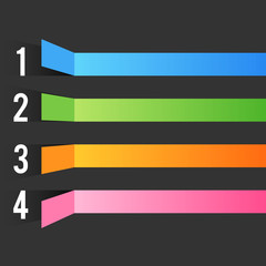 multicolor bar design template