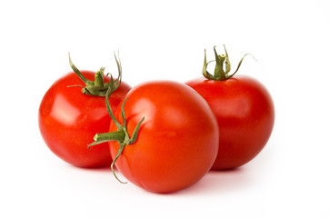 Tomato vegetable on white background