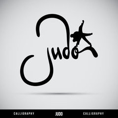 Judo hand lettering - handmade calligraphy