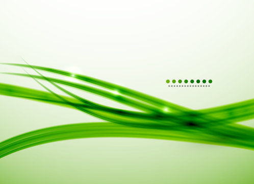 Green lines vector abstract background template