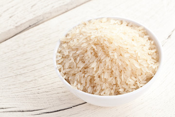 Rice in a bowl.