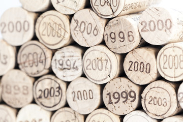 still life of corks