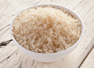 Rice in a bowl.