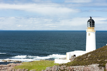 Fototapeta na wymiar Rubha Reidh Lighthouse, Highlands, Szkocja