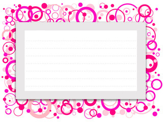 Cartão para escrever mensagem