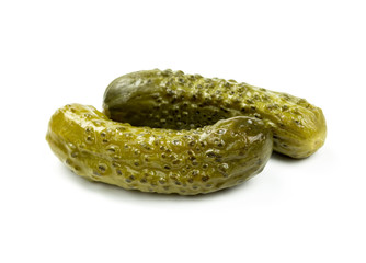 Two pickled cucumbers
