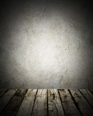 vintage wood and wall background