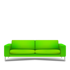 Green vector sofa