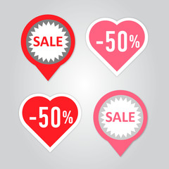 Stickers with sale and best price massages