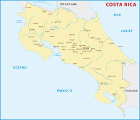 Costa Rica map