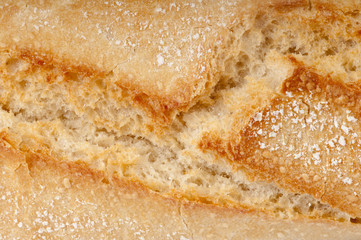 Detail of crusty bread.