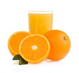 orange juice in glass