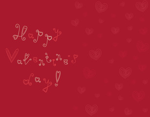 card Happy Valentines day