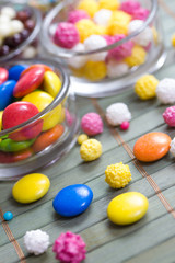 sweet colorful baking decorations