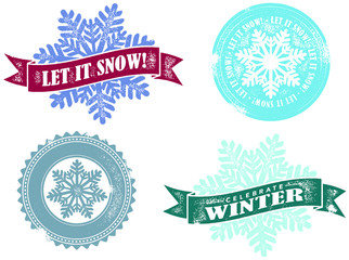Let it Snow Seasonal Stamps
