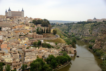 Fototapeta na wymiar Częściowy widok z Toledo (Hiszpania)