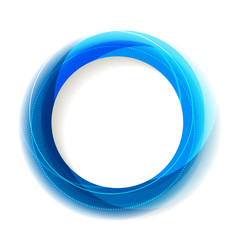 Blue circle frame with white copyspace. Eps10 - 48576676