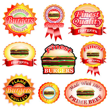 Burger Labels