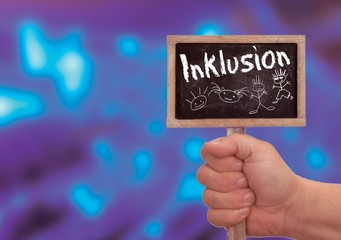 Schild Inklusion