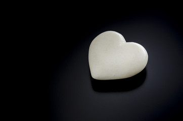 White heart made of stone