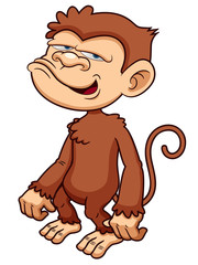 illustration of Monkey cartoon