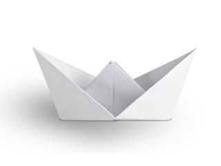 Origami paper ship