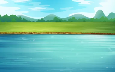 A river and a beautiful landscape
