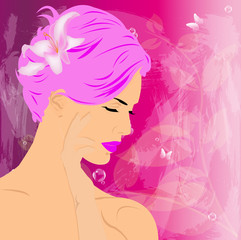 Hygiene female body.Spa concept.Skincare and female cosmetology