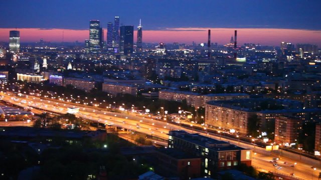 Panorama of district of Moscow