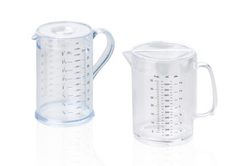Transparent measuring jar for measure liquid or powder substance