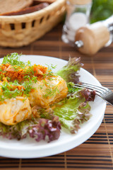cabbage stuffed with rice and meat, roll