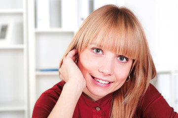 portrait of beautiful business woman