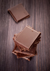 Chocolate pieces
