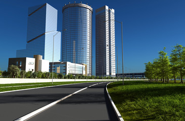 Obraz premium Modern city