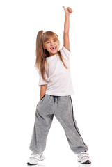 Little girl dancing