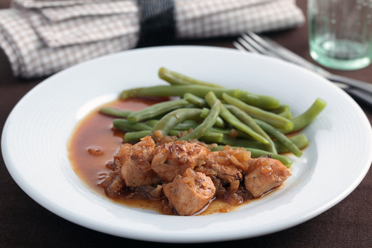 Goulash with green beans