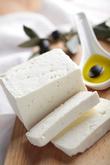 Feta cheese with olives