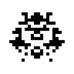 eenvoudig monster pixelgezicht