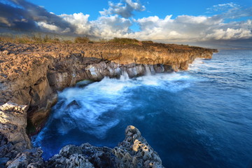 Site touristique du Gouffre de l'Etang-Salé, La Réunion.