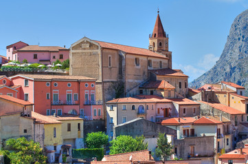 Panoramic view of Maratea. Basilicata. Italy. - obrazy, fototapety, plakaty