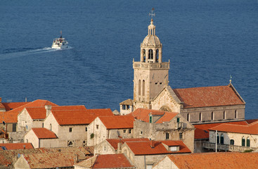 Fototapeta premium La città vecchia di Korcula in Croazia