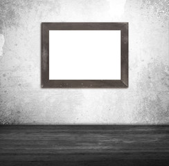 Interior picture frames on wall